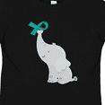 thumbnail image 4 of Inktastic Ovarian Cancer PCOS Teal Ribbon Awareness Boys or Girls Toddler T-Shirt, 4 of 5