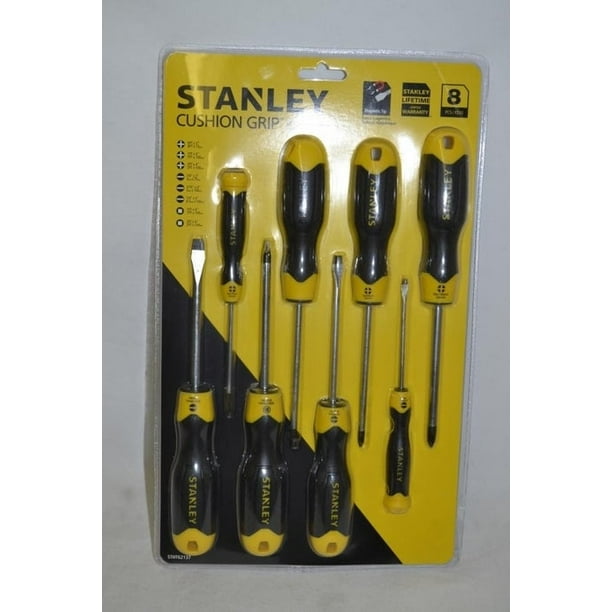Stanley 8 pc Cushion Grip Screwdriver Set