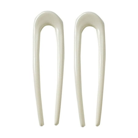 Wioihee 2 Pieces Metal French Hair Pins U Shaped Hair Pins U Vintage forks Sticks Pin for Updo Buns Women Hairstyle Accessories