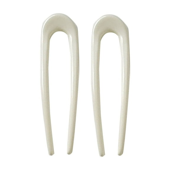 Wioihee 2 Pieces Metal French Hair Pins U Shaped Hair Pins U Vintage forks Sticks Pin for Updo Buns Women Hairstyle Accessories