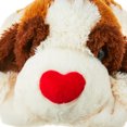 26In White and Brown Fluffy Floppy Dog Plush Toy for Adult, Way to