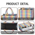 thumbnail image 4 of Large Capacity Tote Bag,Colorful Striped Checkered Pattern Handbag Fashion Luxury Tote Bag,15.7"x13"x 5.1" Inches,Laptop Compatible, 4 of 6