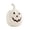 White#155, variant on Handcrafted Halloween Lighted Jack-O'-Lantern, Carved-Face Pumpkin Decoration with String Lights for Tabletop, Fireplace Mantel & Fall Home Decor