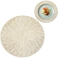 thumbnail image 2 of XIANXIAN Round Placemat 15 inch PVC Hollow Placemat Washable and Easy to Clean Stain Heat and Water Resistant Dining Table Mat for Daily Use and Wedding Decoration, 2 of 5