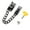Black (punching), variant on Stainless Steel Window Chain Lock,Guard Door Restrictor Child Window Safety Security Chain Lock - Silver (punching)