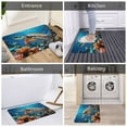thumbnail image 6 of Non Slip Door Mat, Coral Sea Turtle Fast Drying Bath Tub Mats, Absorbent Bathroom Rugs Entrance Welcome Mat, Bath MatS for Tub, Floor, Home, Kitchen, Hotel,16x24in, 6 of 6