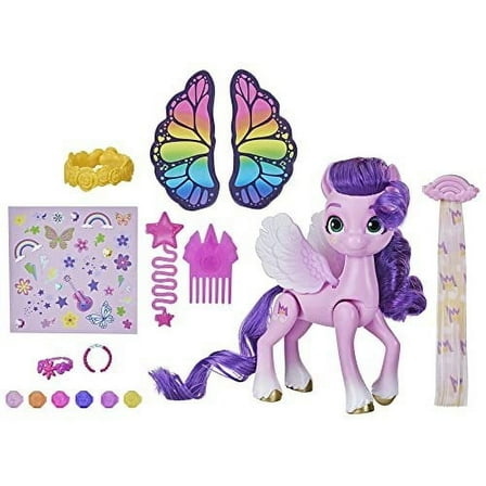 My Little Pony Toys Princess Pipp Petals Style of The Day, 5-Inch Hair Styling Dolls, Toys for 5 Year Old Girls and Boys
