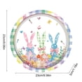 thumbnail image 3 of Yunuuuoa Easter Bunny Party plies Disposable Paper Plates Napkins Utensils Set for Holiday Celebration Dinner Table Decorations, 3 of 6