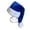 Royal blue, variant on Adult Santa Hat Thicken Plush for Holiday Comfort Liner Christmas New Year Symbol Cap with White Brim