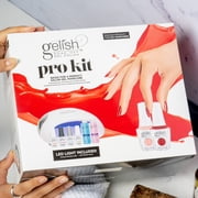 Gelish Pro Kit with Pro LED Light - Complete Manicure Set, UV/LED Nail Lamp, Gel Polishes, Essentials, Remover for Professional DIY Gel Nails At Home.