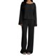 thumbnail image 3 of TaTaai Women Solid Cotton Linen Drawstring Waist Wide Straight Leg Capri Pants with Pockets Loose Casual Ladies Fitness Daily Lounge Wear Breathable No Fading Stylish Comfortable Trousers Gift, 3 of 6