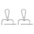 thumbnail image 4 of GUOOL 2 Pieces Snap Hook Swivel Clasp Detachable DIY Bag Strap Hardware Bag Buckle White, 4 of 9