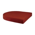 thumbnail image 4 of Jeco Ensemble de Conversation en Osier 3 Pcs en Blanc avec Coussins Rouge Orange, 4 of 10