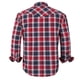 thumbnail image 2 of Camisa COEVALS CLUB para hombre, manga larga, western, a cuadros, negro/rojo, 2XL, 2 of 7