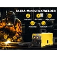 thumbnail image 4 of Meoldis 140A 3-in-1 MIG TIG Stick Welder Machine - 110V/220V Dual Voltage Portable Welding Kit with LED Display, Face Mask & Tools, for Flux Core Gasless & Gas Welding (Yellow), 4 of 9