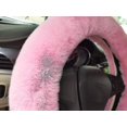 thumbnail image 2 of Fundas para volante de coche de piel sintética, cálidas, esponjosas, peludas, peludas, cubiertas para cambio Ar, cubiertas para freno de mano, 3 unidades por juego (), 2 of 5
