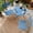 Blue, variant on 3-Piece Folding Patio Bistro Set, Outdoor Conversation Set with 2 Chairs and 1 Table, Weather-Resistant Patio Furniture Set for Porch, Garden, Deck and Backyard