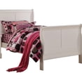 thumbnail image 2 of Full-Size White Sleigh Bed with Solid Wood Construction / Timeless Style for Bedroom Decor, 2 of 2