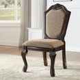 thumbnail image 2 of Newboti Furniture Beige and Espresso Solid Back Side Chairs (Set of 2) 21777, 2 of 6