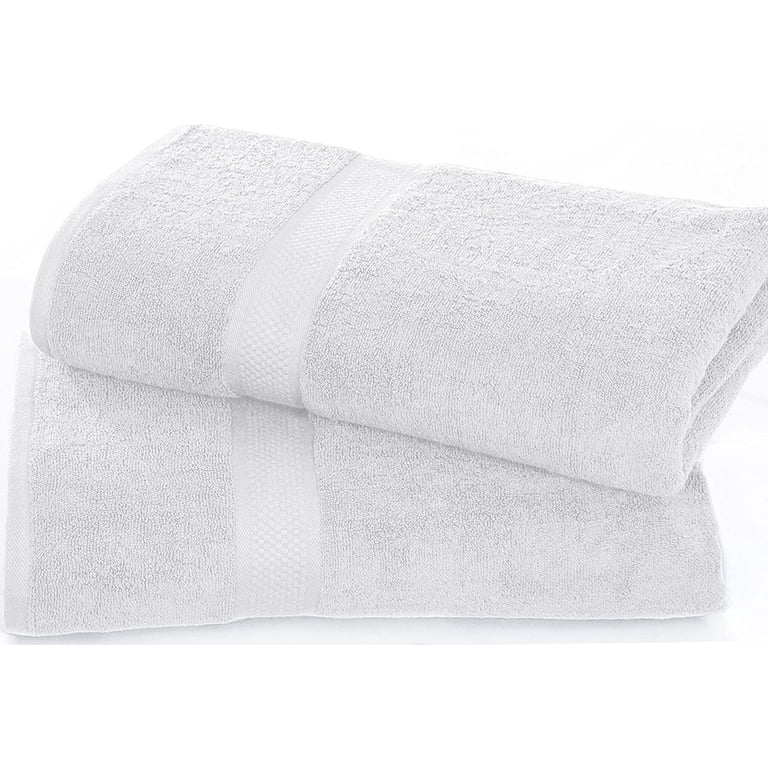 White Bath Sheets Bulk 35 x 70 100% Cotton 24 lbs/doz - Alpha Cotton