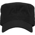 thumbnail image 2 of Cadet Army Military Fitted Botton Cap Basic Everyday Castro Radar Hat, 2 of 6