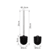 thumbnail image 5 of Cepillos para inodoro de limpieza profunda Combo de desatascador y cepillo para inodoro para limpieza de baño, negro Xemadio HMYH111, 5 of 5