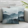 thumbnail image 3 of Autua Bird Fog Mountain Graphic Decorative Pillow Cover for Home Couch Living Room Bed Sofa Zipper Closure Year-Round Use 1PC 18x18in, 3 of 5