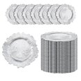 thumbnail image 2 of golytefs 100PCS Vintage Decorative Table Plate Reusable Luxury Dinner Plate 12In Irregular Napkin Holder for Wedding Catering Parties Restaurant Home Use, 2 of 9