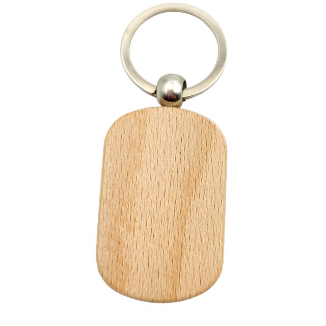 relayinert 1/2/3/5 Wood Key Chain Craft Blank Keyring Gift Personalized Pendant Hanging Outdoor Holder Handicraft Organizer Accessory Type 9 1 Pc