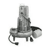 Zoeller 282-0034, Model BN282, Waste-Mate 280 Series, Sewage Pump with Variable Level Float Switch, 1/2 HP, 115 Volts, 1 Phase, 125 GPM Max