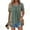 Mint Green#4, variant on IROINNID Women's Printed Fake Two Piece Blouse Short Sleeve Round Neck Tops,Summer Fashion Casual Tops,Trendy Design(Black,)