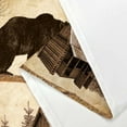 thumbnail image 3 of Rustic Cabin Shower Curtain Set, Farmhouse Country Antique Bear Moose Forest Vintage Wood Decor Bath Curtain，Hunting Camping Waterproof Fabric Bathroom Accessories Set, 54x70 inch with Hooks, 3 of 5