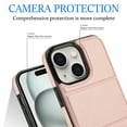 thumbnail image 4 of Allytechgroup Wallet Case for iPhone 14 with Credit Card Slot, PU Leatehr Phone Case with Stand RFID Blocking Shockproof Back Cover for iPhone 14 for Women Men, Rosegold, 4 of 5