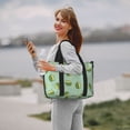 thumbnail image 5 of Travel Duffle Bag Cute Durian Light Green Travel Tote Bags Carry on Luggage Waterproof Weekender Bags with Top Handle Adjustable Shoulde Strap for Travel Gym, 5 of 5