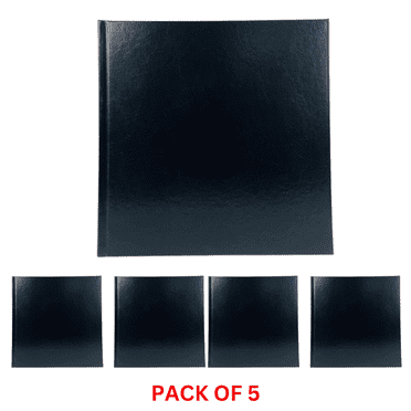 12"x12" Unibind  Black Leather  3mm  Photobook without Window - 5 PACK