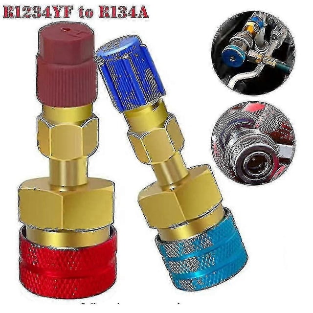 2pcs Quick Connector Adapters R1234yf To R134a High Quick Couplers Connectors