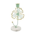 thumbnail image 1 of Candelabros de base de mármol para velas de té, candelabros de repisa, candelabros cónicos para hojas verdes, 1 of 6