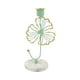 thumbnail image 1 of Candelabros de mármol con base para velas pequeñas, portavelas para repisa de chimenea y velas cónicas. hojas verdes, 1 of 6