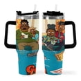 thumbnail image 2 of Good Times-theme Insulated Stainless Steel Tumbler with Handle Gifts For Family Friends Fans and Straw Fits in Standard Cup Holder 40 OZ, 2 of 6