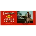 thumbnail image 2 of Anonymous 14x8 Gold Ornate Wood Frame and Double Matted Museum Art Print Titled - Trooper Florida Citrus Fruit Label (1930-1950), 2 of 4