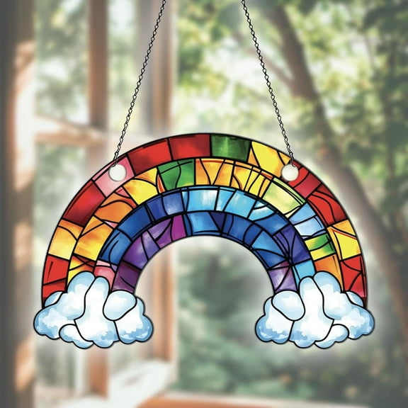 Rainbow Acrylic Suncatcher, Rainbow Ornaments, Rainbow Decor, Rainbow Gifts For Women Men, Rainbow Sun Catcher For Window Hanging