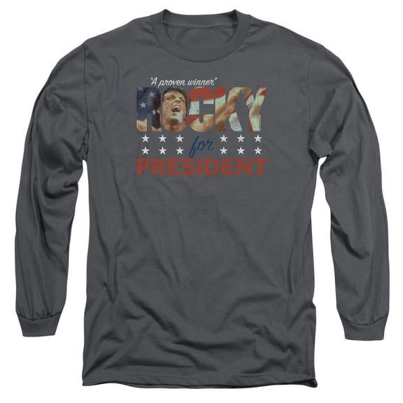 Rocky A Proven Winner Long Sleeve Adult 18/1 T-Shirt Charcoal