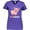 Purple, variant on Inktastic I Love Piggies Cute Pig Women's V-Neck T-Shirt