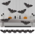 thumbnail image 1 of Fiudx Liquidación de ahorros de verano 6 piezas de suministros de decoración de Halloween, murciélagos de simulación, accesorios de decoración de fiesta de bar, decoración de fondo, murciélagos de go, 1 of 7