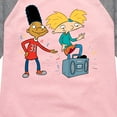 thumbnail image 3 of Hey Arnold! - HA Air Guitar - Toddler And Youth Girls Raglan Graphic T-Shirt, 3 of 4
