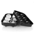 thumbnail image 3 of Ice Cube Tray,Silicone Ice Cube Molds for Freezer with Lid (Set of 4) - Sphere Ice Ball, Large Square, Diamond Cut & Hexagonal Shapes Ice Maker for Whiskey,Reusable and BPA Free, 3 of 6