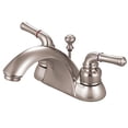thumbnail image 2 of Kingston Brass KB2628B 4 Inch Center Lavatory Faucet - Satin Nickel, 2 of 9