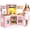 Pink, variant on Wooden Kids Pretend Play Corner Kitchen Set Cooking Playset Toddler Toy Gift with Sounds & Lights(Pink)