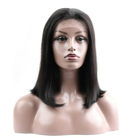 BEAUDIVA Brazilian Straight Human Hair Wigs Natural Color 130% Lace Wigs With Full End Short Bob Wigs 3 Colors Available (Best Short Human Hair Wigs)