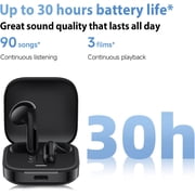 Xiaomi Redmi Buds 6 Active Wireles Earbuds (Global Version), Bluetooth 5.4 in-Ear Headphones, 30H Long Battery Life,Noise Cancellation for Calls, 5 Tuning Modes, IPX4 Waterproof - Black